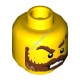 Деталь Лего Голова Минифигурки Двусторонняя Цвет Желтый