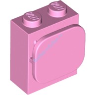 Деталь Лего Кубик Модифицированный 1 х 2 х 1 С Держателем Для Бумаги Цвет Ярко-Розовый