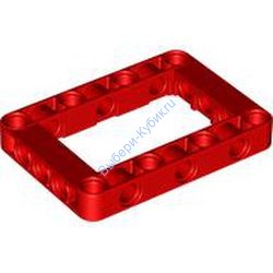 Деталь Лего Техник Рамка Прямоугольная 5 х 7 Цвет Красный