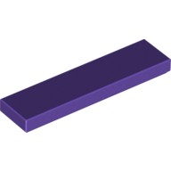 Деталь Лего Плитка 1 х 4 Цвет Темно-Фиолетовый