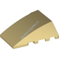 Деталь Лего Клин 4 х 4 Без Штырьков Цвет Песочный