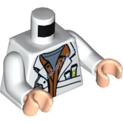 Деталь Лего Торс С Рисунком Цвет Белый