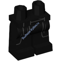 Деталь Лего Ноги С Рисунком Цвет Черный
