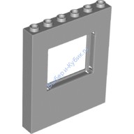 Деталь Лего Панель 1 х 6 х 6 С Окном Цвет Светло-Серый