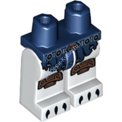 Деталь Лего Ноги С Рисунком Цвет Темно-Синий