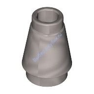 Деталь Лего Конус 1 х 1 С Верхним Пазом Цвет Перламутрово-Светло-Серый