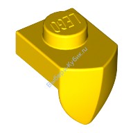 Деталь Лего Пластина 1 х 1 С Вертикальным Зубом Цвет Желтый