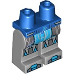Деталь Лего Ноги С Рисунком Цвет Синий
