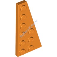 Деталь Лего Пластина Клин 6 х 3 Правая Цвет Оранжевый