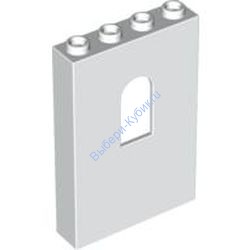 Деталь Лего Панель 1 х 4 х 5 С Окном Цвет Белый