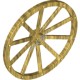 Деталь Лего Диск Телеги Огромный 56 Мм D Цвет Перламутрово-Золотой