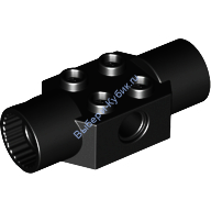 Деталь Лего Техник Кубик Модифицированный 2 х 2 С Двумя Поворотными Разъемами Цвет Черный