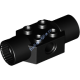 Деталь Лего Техник Кубик Модифицированный 2 х 2 С Двумя Поворотными Разъемами Цвет Черный