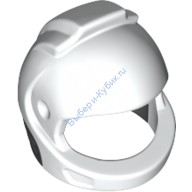 Деталь Лего Шлем Космонавта С Черным Вырезом На Шее Цвет Белый