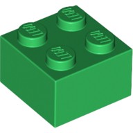 Кубик 2 х 2, Цвет: Зеленый