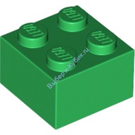 Деталь Лего Кубик 2 х 2 Цвет Зеленый