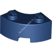 Деталь Лего Кубик Круглый Угол 2 х 2 Цвет Темно-Синий
