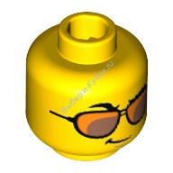 Деталь Лего Голова Минифигурки Цвет Желтый