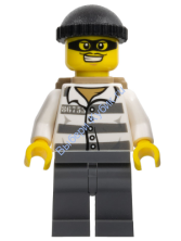 Минифигурка Лего Сити  - Заключенный тюрьмы 86753 