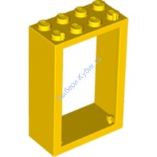 Деталь Лего Дверная Рама 2 х 4 х 5 Цвет Желтый