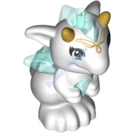 Деталь Лего Дракон Детеныш Цвет Белый