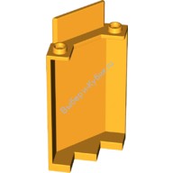 Деталь Лего Панель 3 х 3 х 6 Угол Стена Без Нижних Выемок Цвет Ярко-Светло-Оранжевый
