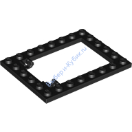 Деталь Лего Пластина 6 х 8 Рамка Для Горизонтальной Двери Цвет Черный