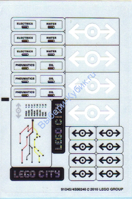Деталь Лего Наклейки К Набору 7938 7938stk01