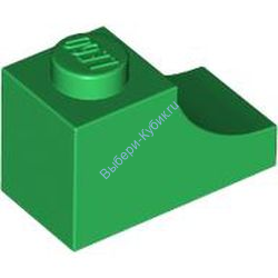 Деталь Лего Арка 1 x 2 Обратная Цвет Зеленый