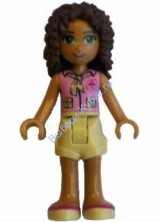 LEGO® FRIENDS Андреа бежевые шорты, розовый топик и шарфик.