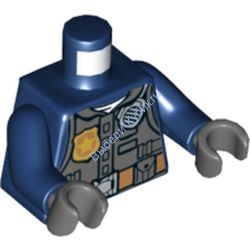 Деталь Лего Торс С Рисунком Цвет Темно-Синий