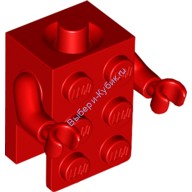 Деталь Лего Торс Кубик Цвет Красный