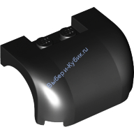 Деталь Лего Автомобильное Крыло 3 х 4 х 1 С Изгибом Цвет Черный