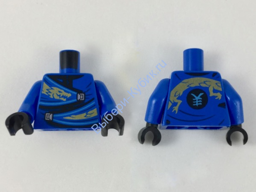 Деталь Лего Торс С Рисунком Цвет Синий