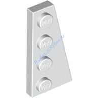 Деталь Лего Пластина Клин 4 х 2 Правая Цвет Белый