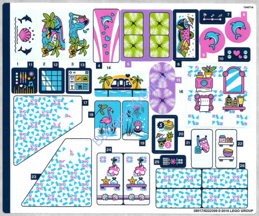 Наклейки К Набору Лего 41347 - (38017/6222309)